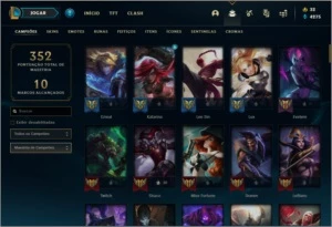 Conta prata 4 com 71 skins e 102 champs - League of Legends LOL