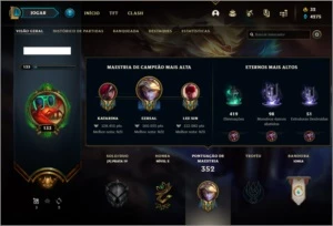 Conta prata 4 com 71 skins e 102 champs - League of Legends LOL