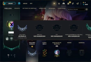 Conta prata 2 com 30 Champs e 9 Skins + 1 Fragmento - League of Legends LOL