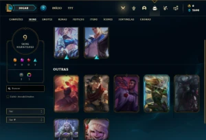 Conta prata 2 com 30 Champs e 9 Skins + 1 Fragmento - League of Legends LOL