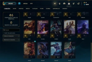 Conta prata 2 com 30 Champs e 9 Skins + 1 Fragmento - League of Legends LOL