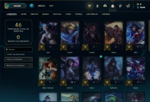 Conta prata 2 com 30 Champs e 9 Skins + 1 Fragmento - League of Legends LOL