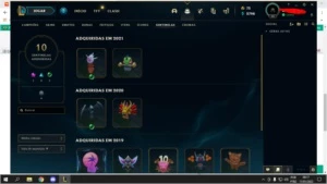 CONTA LEAGUE OF LEGENDS COM 3 VITORIOSAS E CROMA DE DIAMOND LOL