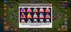 CV 13 antigo com vários itens comemorativos - Clash of Clans