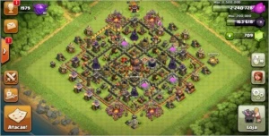 Conta centro de vila 10 clash of clans