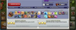 Conta centro de vila 10 clash of clans