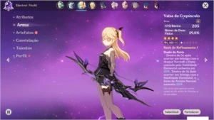 🏖️⭐AR 31 Eula, Fischl + Arco Valsa do Crepúsculo ⭐🏖️ - Genshin Impact