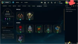 LOL CONTA +120 SKINS, DX DIMA EMAIL NÃO-VERIFICADO - League of Legends