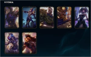 Conta League of Legends 7 skin vitoriosas LOL