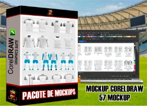 Pacote de Mockups CorelDraw 57 mockups