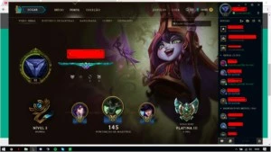 Conta Platina 3 - League of Legends LOL