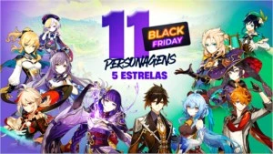 Genshin Impact - AR 57 - 10 personagens  5⭐