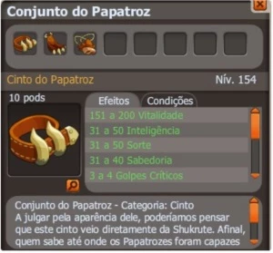 Conjunto do papatroz FULL (SPIRITIA) - Dofus