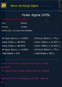 Conta Ladmo Omegamon - Com Rank U Mercifull - Digimon Masters Online
