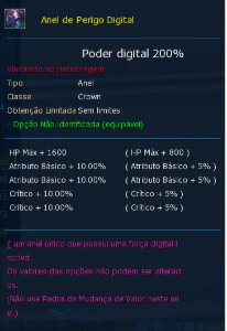 Conta Ladmo Omegamon - Com Rank U Mercifull - Digimon Masters Online