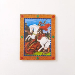 Poster Retrô São Jorge - Artesanato e Personalizados