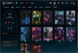 Conta prata 2 com 12 skins e 42 champs - League of Legends LOL