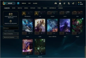 Conta prata 2 com 12 skins e 42 champs - League of Legends LOL