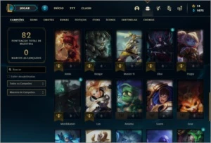 Conta prata 2 com 12 skins e 42 champs - League of Legends LOL