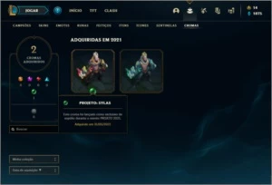 Conta prata 2 com 12 skins e 42 champs - League of Legends LOL