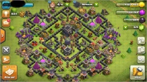 Centro de vila Nivel 9 [Clash of clãns] - Clash of Clans