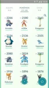 Conta de Pokémon GO