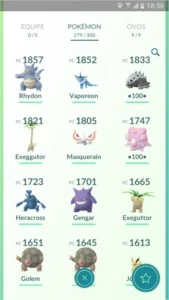 Conta de Pokémon GO