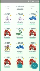 Conta de Pokémon GO