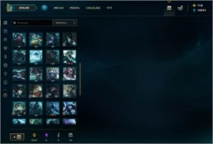 Lol, lvl 122, 71 skins(63k rp), 18k azul, 10k laranja, 6 gem - League of Legends