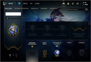 Conta unranked com Rammus rei e Kayle juiza - League of Legends LOL