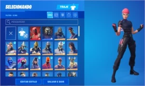 CONTA FORTNITE RARA WILDCAT/IKONIK/GLOW/ROGUE SPIDER/MINTY