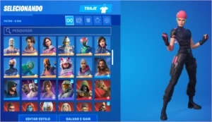 CONTA FORTNITE RARA WILDCAT/IKONIK/GLOW/ROGUE SPIDER/MINTY