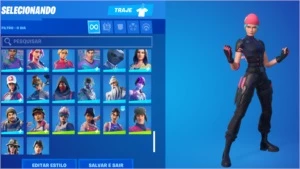 CONTA FORTNITE RARA WILDCAT/IKONIK/GLOW/ROGUE SPIDER/MINTY