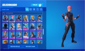 CONTA FORTNITE RARA WILDCAT/IKONIK/GLOW/ROGUE SPIDER/MINTY