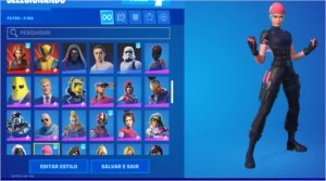 CONTA FORTNITE RARA WILDCAT/IKONIK/GLOW/ROGUE SPIDER/MINTY