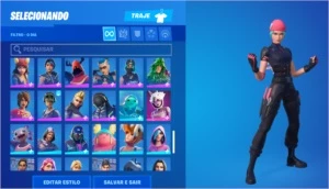 CONTA FORTNITE RARA WILDCAT/IKONIK/GLOW/ROGUE SPIDER/MINTY