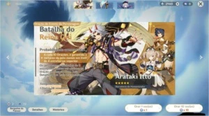 CONTA GENSHIN - AR 23 DILUC, BAAL, 2940 PRIMOGENS - Genshin Impact