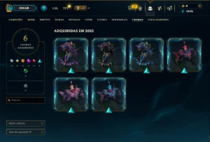 Esmeralda 4 com 45 Champs e 6 Skins - League of Legends LOL