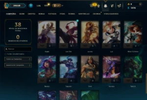 Esmeralda 4 com 45 Champs e 6 Skins - League of Legends LOL