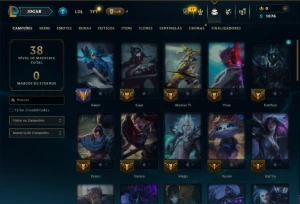 Esmeralda 4 com 45 Champs e 6 Skins - League of Legends LOL