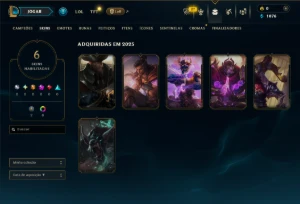 Esmeralda 4 com 45 Champs e 6 Skins - League of Legends LOL