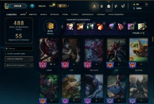 Bronze 2 com 140 Champs e 80 Skins ( MID / JG / TOP ) - League of Legends LOL