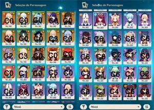 Baal + Cortador, Ayaka + Bis + Yoimiya + Bis, Eula + Bis +.. - Genshin Impact