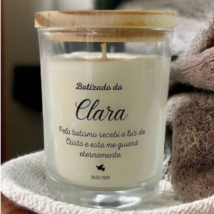 Vela de Batizado Personalizada