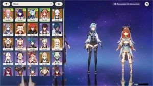 (AMERICA AR56) Nilou, Eula, Raiden Shogun, Yae Miko, Ayaka - Genshin Impact