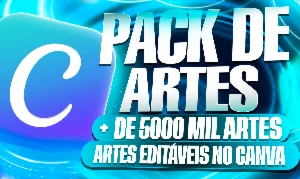 Canva -  Pack Completo Com Mais De 5 Mil Arquivos + Brinde