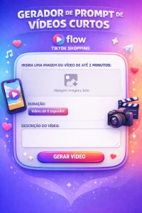 Gerador de prompt para Flow 8segundos - Outros