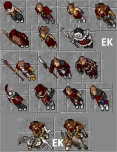 EK 229, RP 187 - skills boas - Squire of Tibia