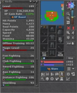 EK 229, RP 187 - skills boas - Squire of Tibia