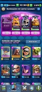 Conta Clash Royale │6659 Trofeús │11 Carta Lvl 14 │ Nível 47